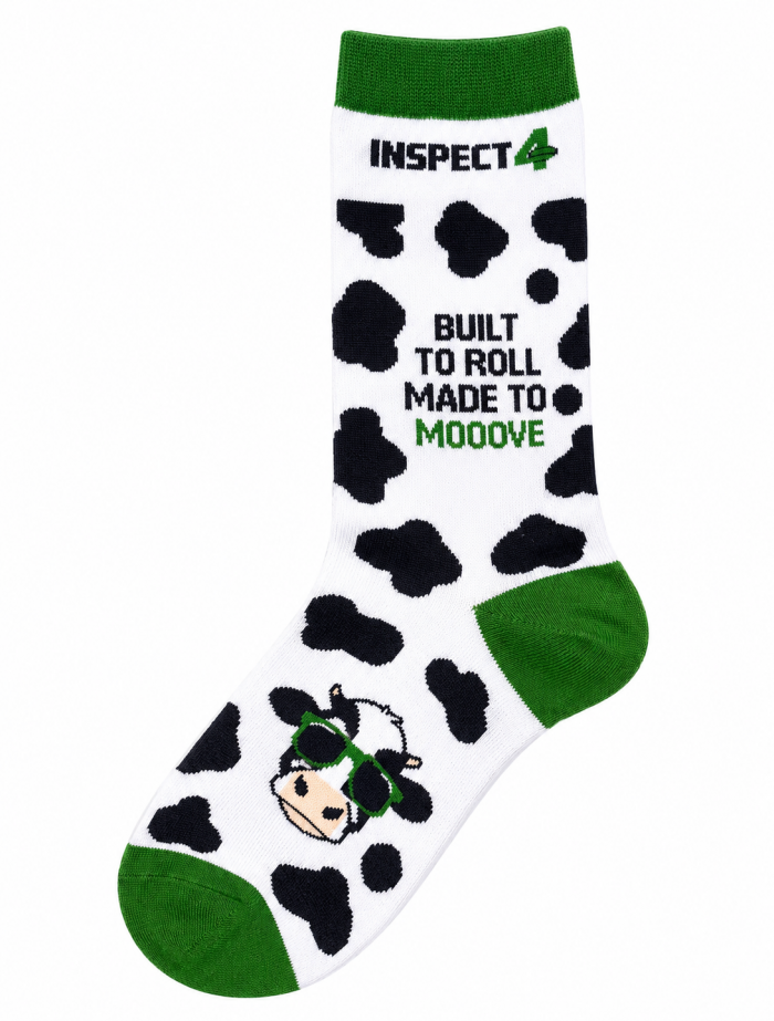 Made to Moove Cow Socks - White