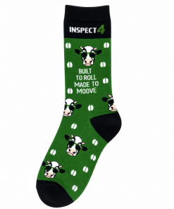 Made to Moove Cow Socks – Green 🐄