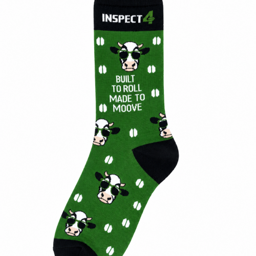 Made to Moove Cow Socks – Green 🐄