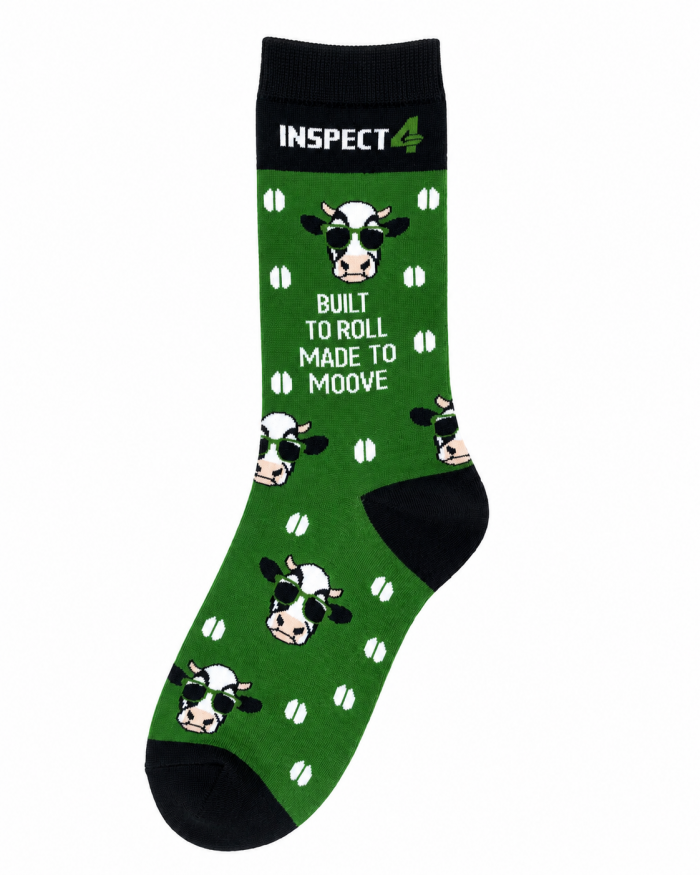 Made to Moove Cow Socks โ Green ๐