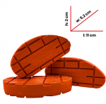 Orange Rubber Hoof Block