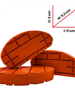 Orange Rubber Hoof Block